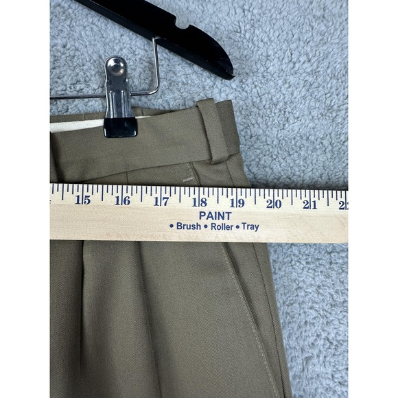 JB Britches Dress Pants Mens 38x31 Brown Wool Pleated Cuffed Trousers Made USA - Picture 3 of 8